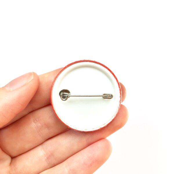 Let's Talk About Politics - Pin Badge Button