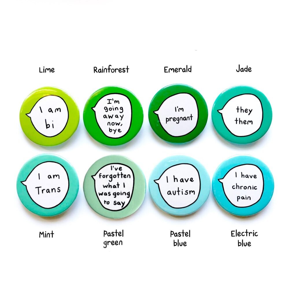 Custom Pin Badge – Choose your own colour and wording – Sootmegs