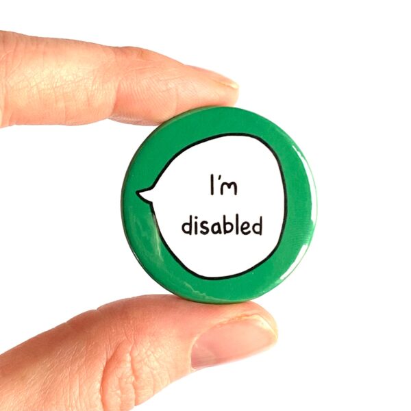 I'm Disabled - Pin Badge Button