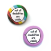 Not All Disabilities Are Visible - Pin Badge Button